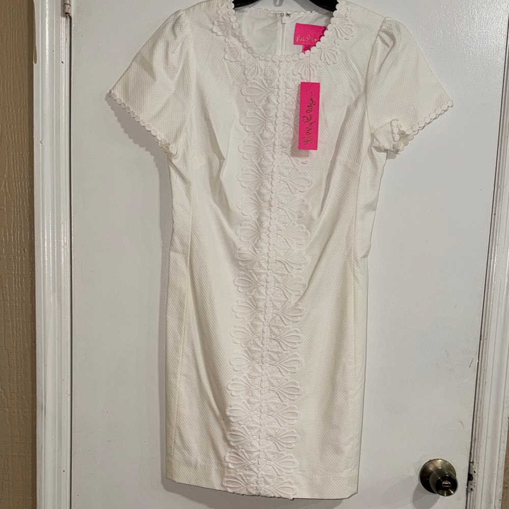 Lilly Pulitzer White Textured Mini Dress